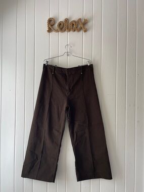 Zara Rich Brown Wide-Leg Women’s Jeans 14